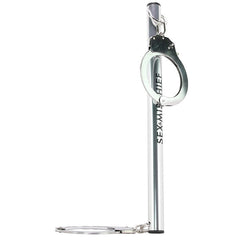 Sex & Mischief Spreader Bar with Metal Cuffs in Silver - Sex Toys & Adult Toys | XtoySmart Canada