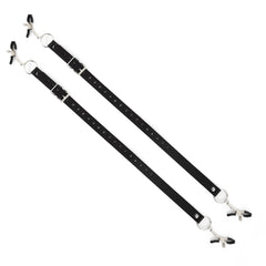 PU Leather Adjustable Metal Clamps Leg Strap – BDSM Fetish Bondage Restraints