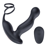 十频震动扣动远程遥控双环锁精前列腺按摩器