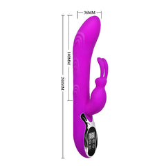 PrettyLove Digi Fire Rabbit Vibrator with Heating & Temperature Display🔥 -  Sex Toys & Adult Toys | XtoySmart Canada