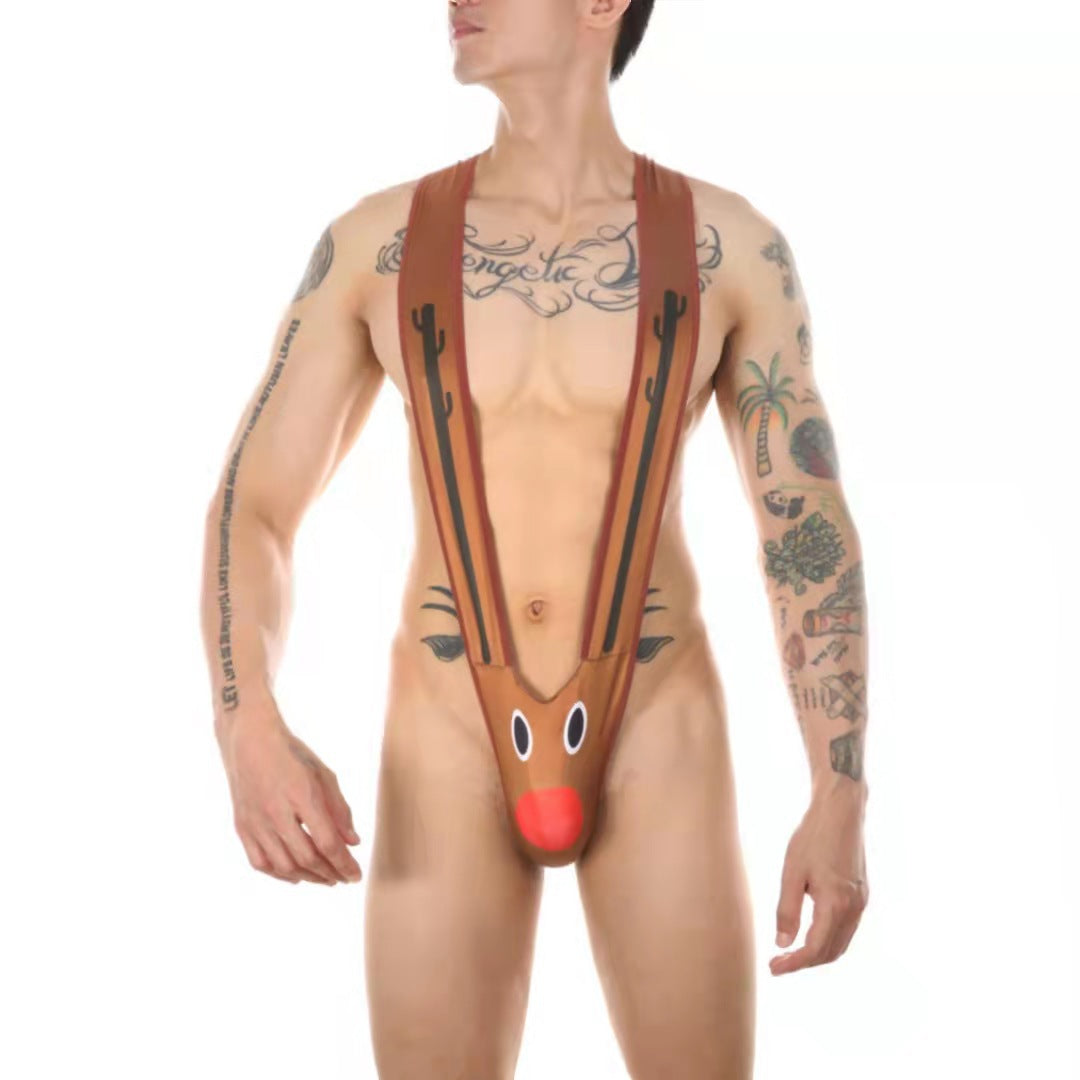Men's Sexy Harness Jockstrap Bodysuit