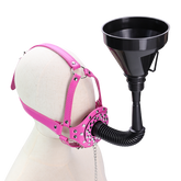 【BDSM情趣口塞】惩罚调情漏斗口球 束缚呼吸器 成人SM道具 口枷锁具