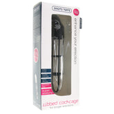 Silicone Ribbed Cock Cage Extender in Black - Sex Toys & Adult Toys | XtoySmart Canada