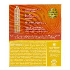 TROJAN™ NAKED SENSATIONS™ ULTRA RIBBED Condoms 3 Packs