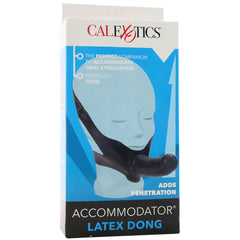 Accommodator Chin Strap-On Dildo in Black - Sex Toys & Adult Toys | XtoySmart Canada
