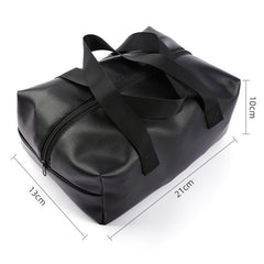 Black Discreet Storage Bag for Adult Toys | Privacy Organizer Case with Leather Finish, Large Capacity & Portable Design
