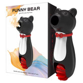 Funny Bear Female 2-1 Licking & Sucking Message Wand - Sex Toys & Adult Toys | XtoySmart Canada