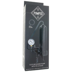 Pumped Elite Beginner Pump and PSI Gauge in Black