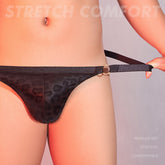 【潮男必备】性感豹纹丁字裤 男士诱惑低腰内裤