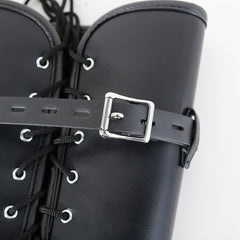 Leather Leg Restraint Bondage Straps – Adjustable Calf Binder for SM Training & Fetish Play