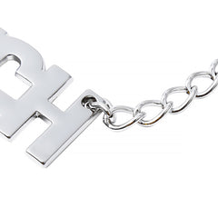 Adjustable Non-Piercing Nipple Clamps with Letter(Bitch) Chain