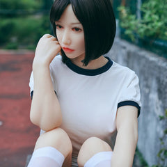 5'2" (158cm) Realistic Sex Doll with Silicone Head & TPE Body – Closed Mouth Athletic Short Hair Beauty
