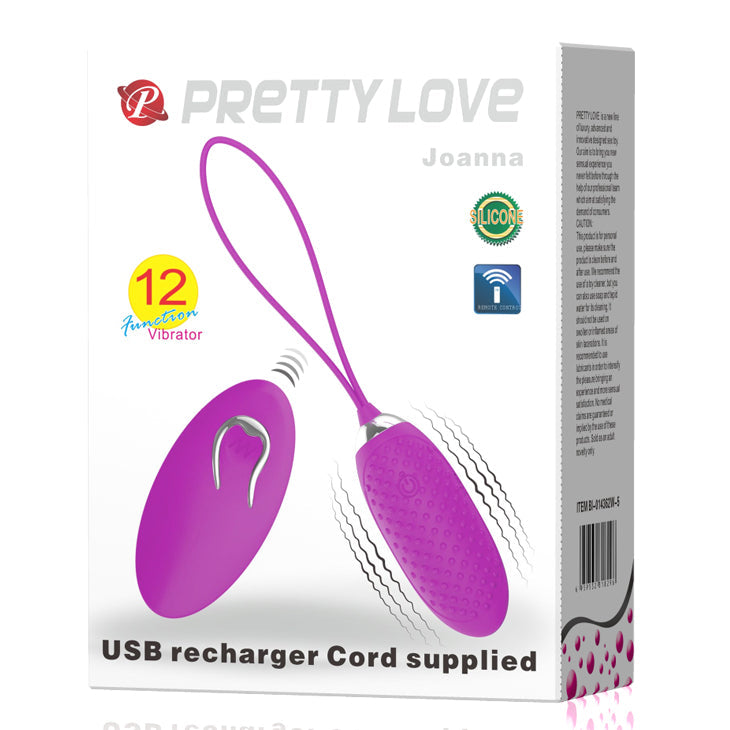 PrettyLove 12 Vibration Functions Wireless Remote Control Vibrating Egg - Sex Toys & Adult Toys | XtoySmart Canada