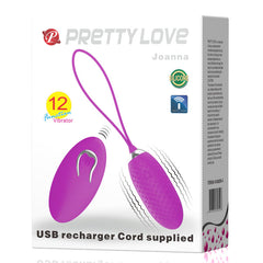 PrettyLove 12 Vibration Functions Wireless Remote Control Vibrating Egg - Sex Toys & Adult Toys | XtoySmart Canada