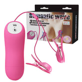 百乐震动电击乳夹情趣乳头刺激器