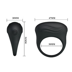 PrettyLove Silicone Powerful Vibrating Ring – Waterproof Male Delay Enhancer