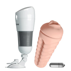 PrettyLove Hedy Vibrating Masturbation Cup with Suction Cup(Oral)