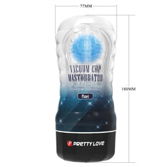 PrettyLove Planet Vacuum Cup Male Masturbator – Rolling Ball Stroker with Suction Control