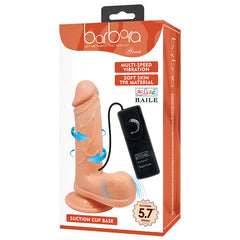 Baile 6 Inch Lifelike Vibrating&Rotating Dildo with Suction Cup in Flesh
