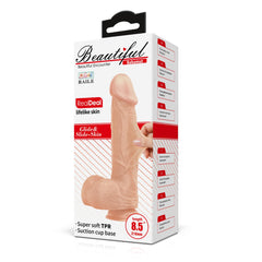 Baile 8.5 Inch Lifelike Dildo With Suction Cup In Flesh