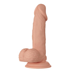 7.6-Inch Realistic TPE Adult Toy with Suction Cup Base – Soft Skin-Like Texture