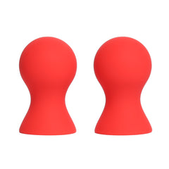 Advanced Silicone Nipple Suckers – Black & Red, Adjustable Sensation