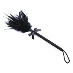 Black Feather Paddle for Couples | BDSM Sensory Teasing Toy