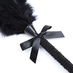 Black Feather Paddle for Couples | BDSM Sensory Teasing Toy