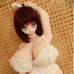 BBW迷你全硅胶实体娃娃|58cm 大胸可爱体型 黄色肤色 情趣陪伴玩偶