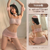 性感空乘粉色紧身衣包臀裙套装