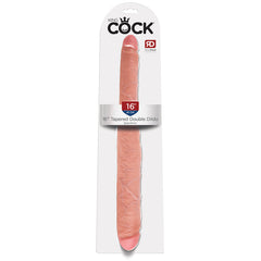 King Cock 16 Inch Tapered Double Dildo - Light
