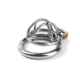 不锈钢男性贞操器具 成人情趣束缚锁 SM道具