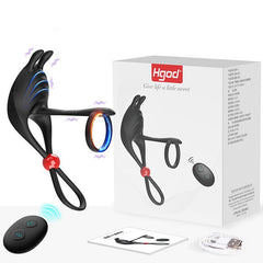 Hgod Remote Control Wearable Male Delay Ring – Wireless, Adjustable, Dual Motor Vibration