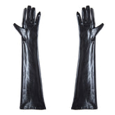 Alluring Seduction Patent Leather Long Gloves | Five-Finger Gloves, Three Colors, Perfect BDSM Accessory