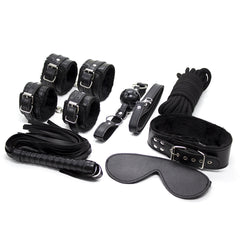 7 Pcs BDSM Leather Bondage Sets Restraint Kits(Four Colors Available)