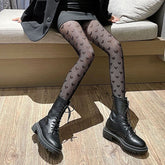 Sexy Tearable Fishnet Stockings with Heart Pattern