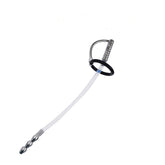 Stainless Steel Urethral Sound with Silicone Tube – Male Urethra Plug Toy