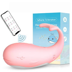 Women’s Remote Control Vibrator – Whale-Shaped Wearable Love Egg | Wechat Mini APP Control