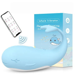 Women’s Remote Control Vibrator – Whale-Shaped Wearable Love Egg | Wechat Mini APP Control