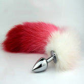 Dip Dye Foxes Tail Anal Butt Plug in Red(Two Sizes Available) - Sex Toys & Adult Toys | XtoySmart Canada