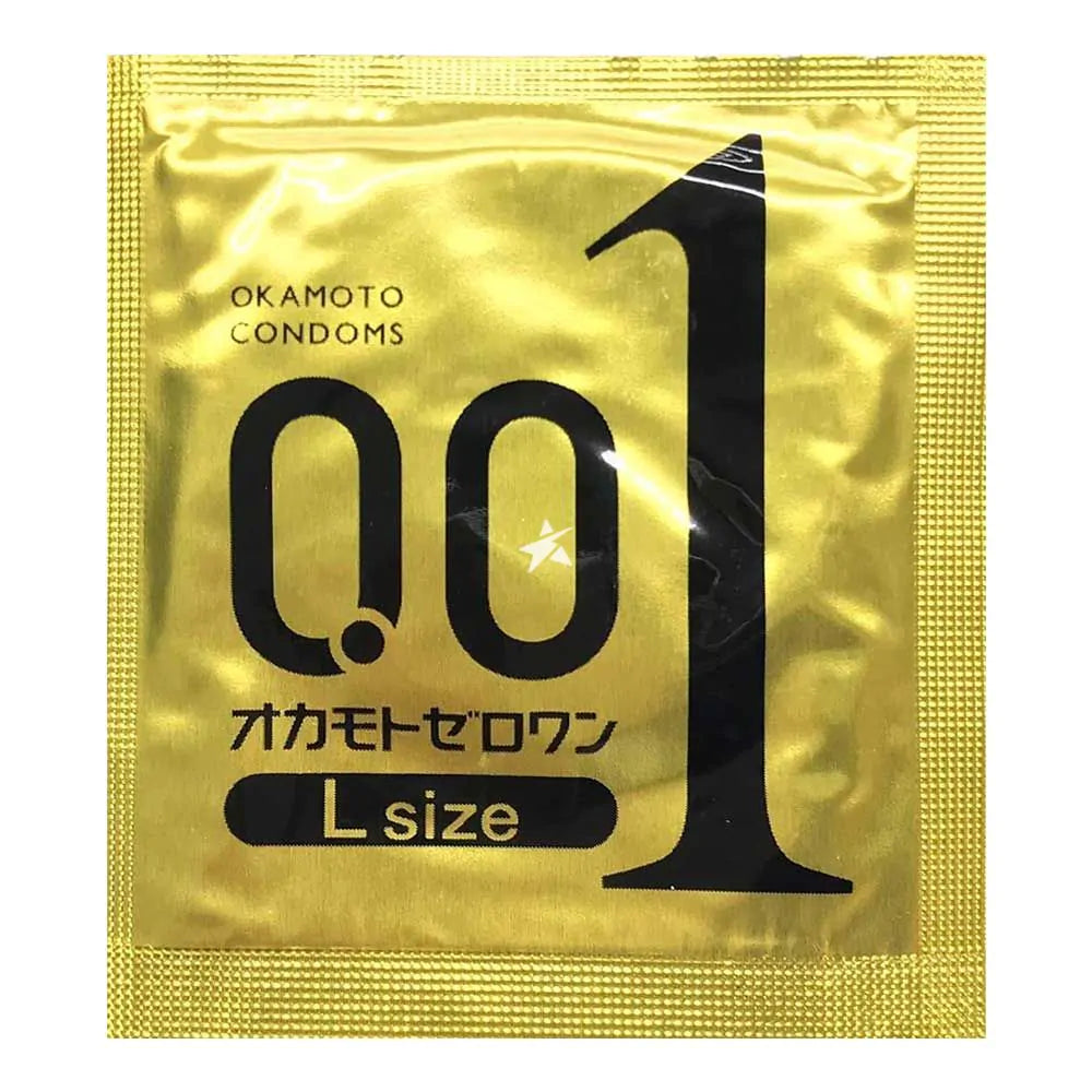 Japanese Okamoto 001 Ultrathin Large Size Condom in 3 Pack