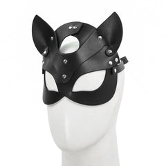 Sexy Leather Cat's Ear Mask