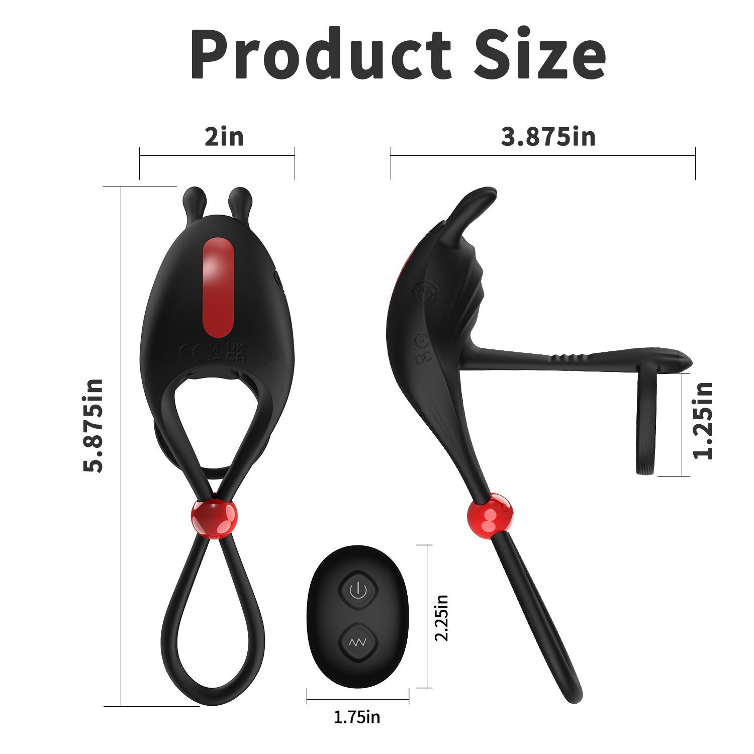 Hgod Remote Control Wearable Male Delay Ring – Wireless, Adjustable, Dual Motor Vibration