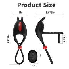 Hgod Remote Control Wearable Male Delay Ring – Wireless, Adjustable, Dual Motor Vibration