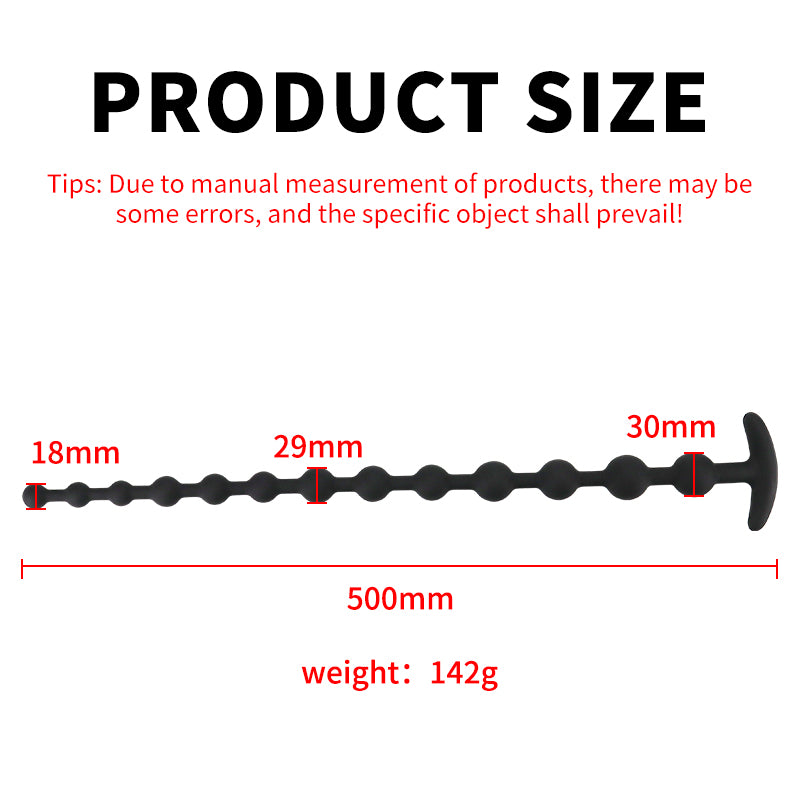 50cm(19.69inch) Super Long Pull Bead Butt Plug
