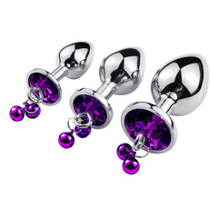 Luxury Metal Anal Training Kit - 3 Sizes with Double Bell Design (4 Colors Available)