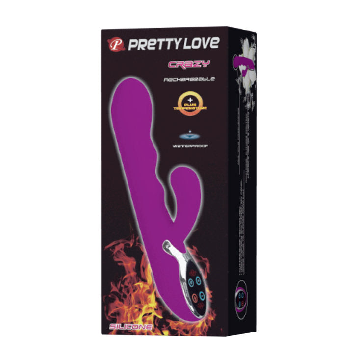 PrettyLove Crazy Rabbit Vibrator with Heating Function🔥 -  Sex Toys & Adult Toys | XtoySmart Canada