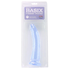 Basix Slim 7 Inch Dildo in Clear -  Sex Toys & Adult Toys | XtoySmart Canada