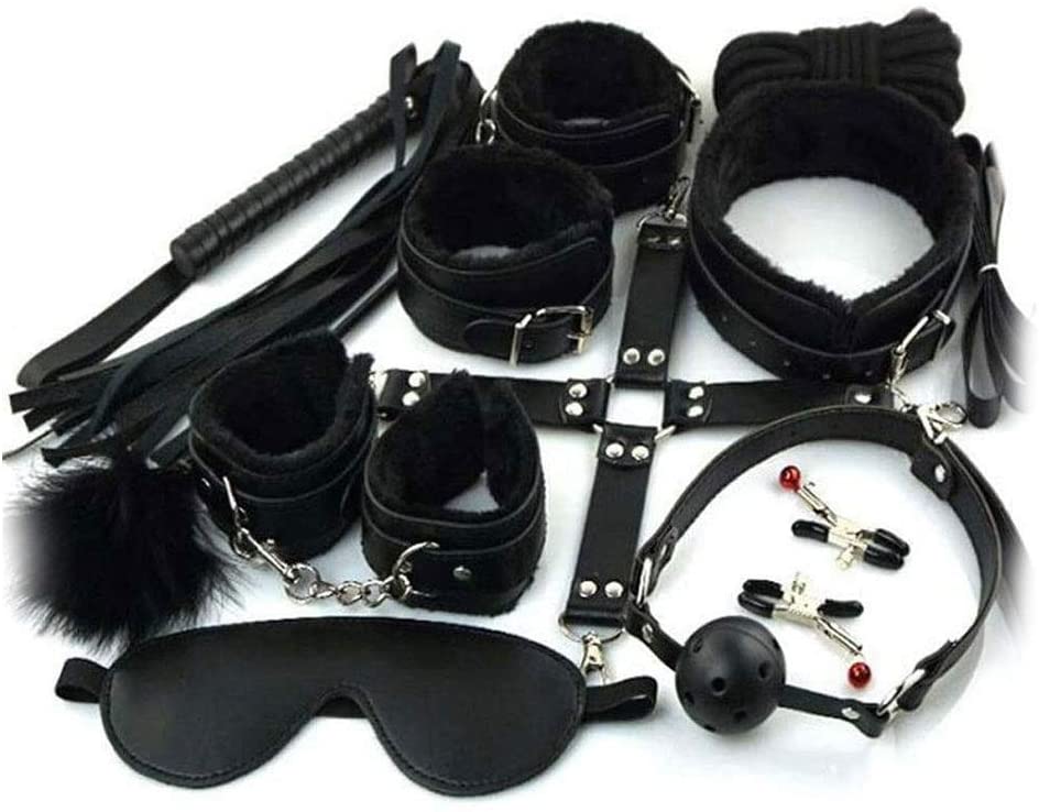 10 Pcs Leather Bondage Restraints Kit Sex Toys -  Sex Toys & Adult Toys | XtoySmart Canada