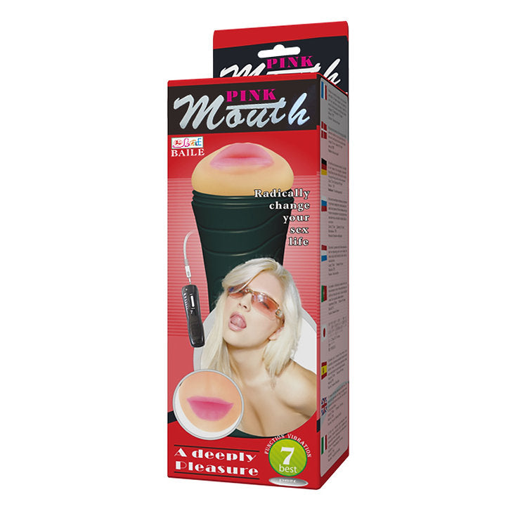 Baile Pink Mouth Oral Masturbation Cup -  Sex Toys & Adult Toys | XtoySmart Canada